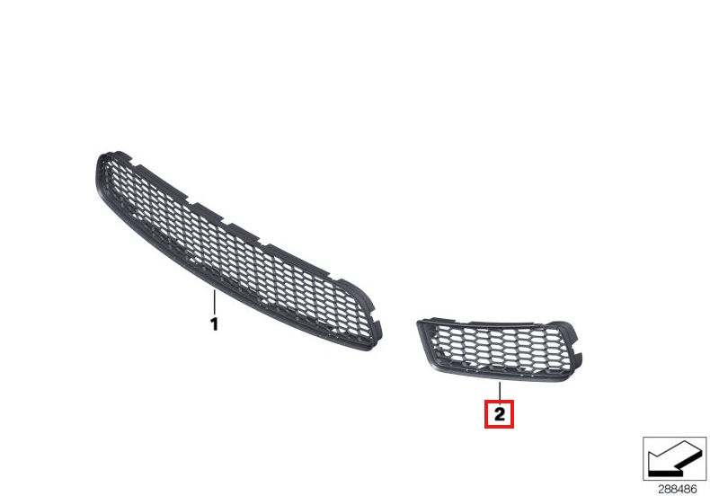 BMW Lufteinlassgitter F06 F12 F13 Coupé Cabrio NEU – Ansicht 4