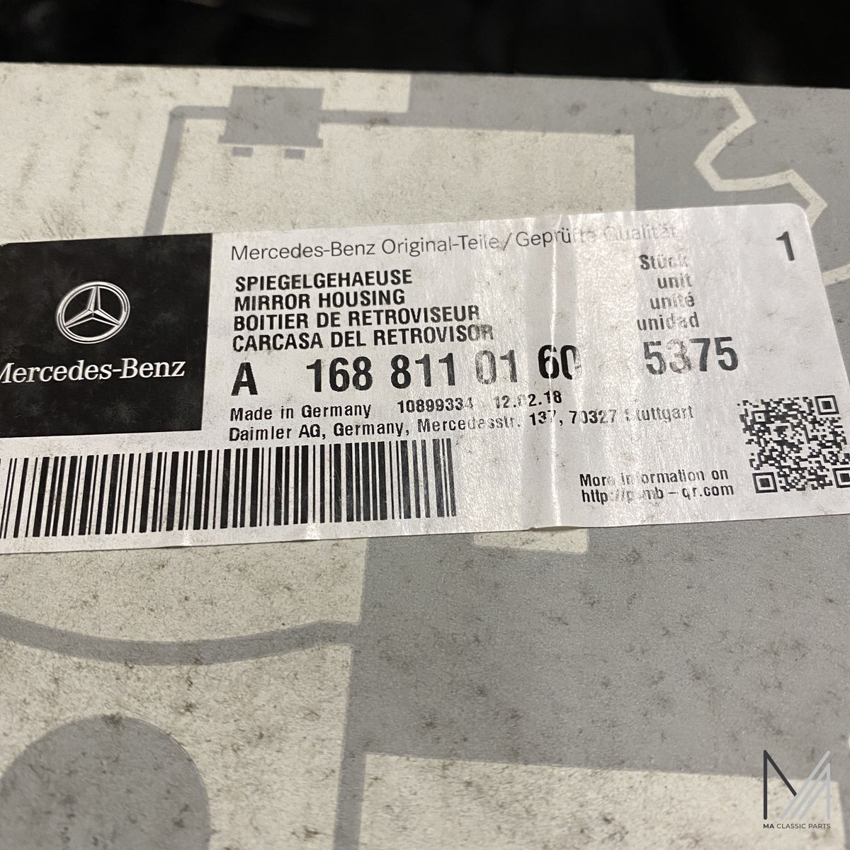 Mercedes-Benz W168 Spiegel Innenteil NOS – Ansicht 3