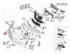 Mercedes-Benz Abschleppösen-Kappe Frontstoßstange R172 – A1728850023 – Ansicht 4