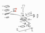 Mercedes-Benz diverse Modelle Fahr- Modus Schalter Wähler Knopf und – A1245450237 – Ansicht 5