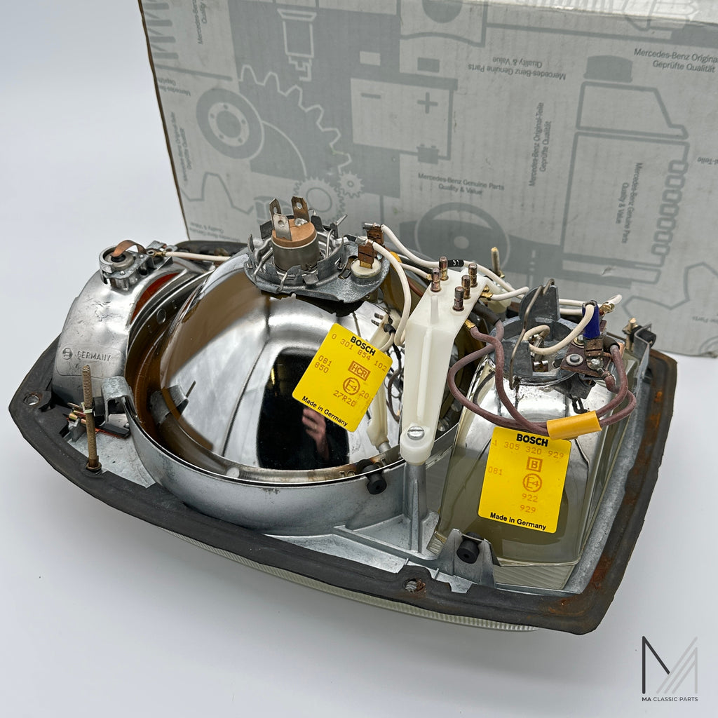 Mercedes-Benz /8 W114 W115 Bosch H4 Scheinwerfer mit Nebel NOS Europa – Ansicht 3