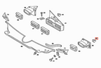 Mercedes-Benz W201 LuftFührung Griff Knopf Schwarz – A2018300036 – Ansicht 3