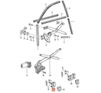 Porsche Fensterheberschalter-Gehäuse Halter 924 944 NEU – Ansicht 4