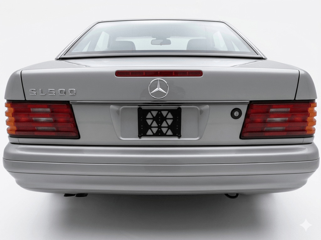 Mercedes-Benz Kennzeichen-Distanzrahmen Kofferraumdeckel R129 NEU – Ansicht 6