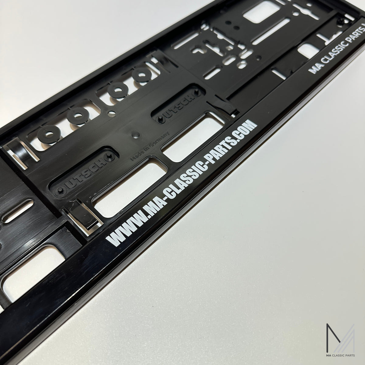 EU Kennzeichenhalter MA Classic Parts Schwarz NEU – Ansicht 3