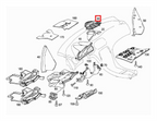 Mercedes-Benz Abdeckung Parktronic-Anzeige Uhrenmodul AMG R230 NEU – A2306802636 – Ansicht 4