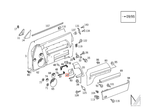 Mercedes-Benz R129 SL Abdeckung Sitzverstellung Carbon Set NEU – A1297200122 – Ansicht 6