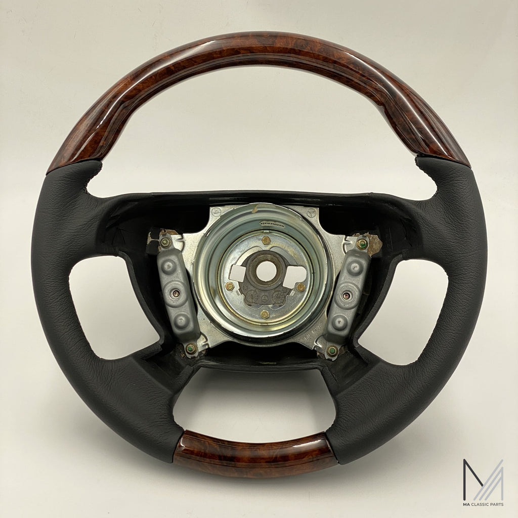 Mercedes Benz Lederlenkrad Wurzelholz ergonomisch R129 R170 W208