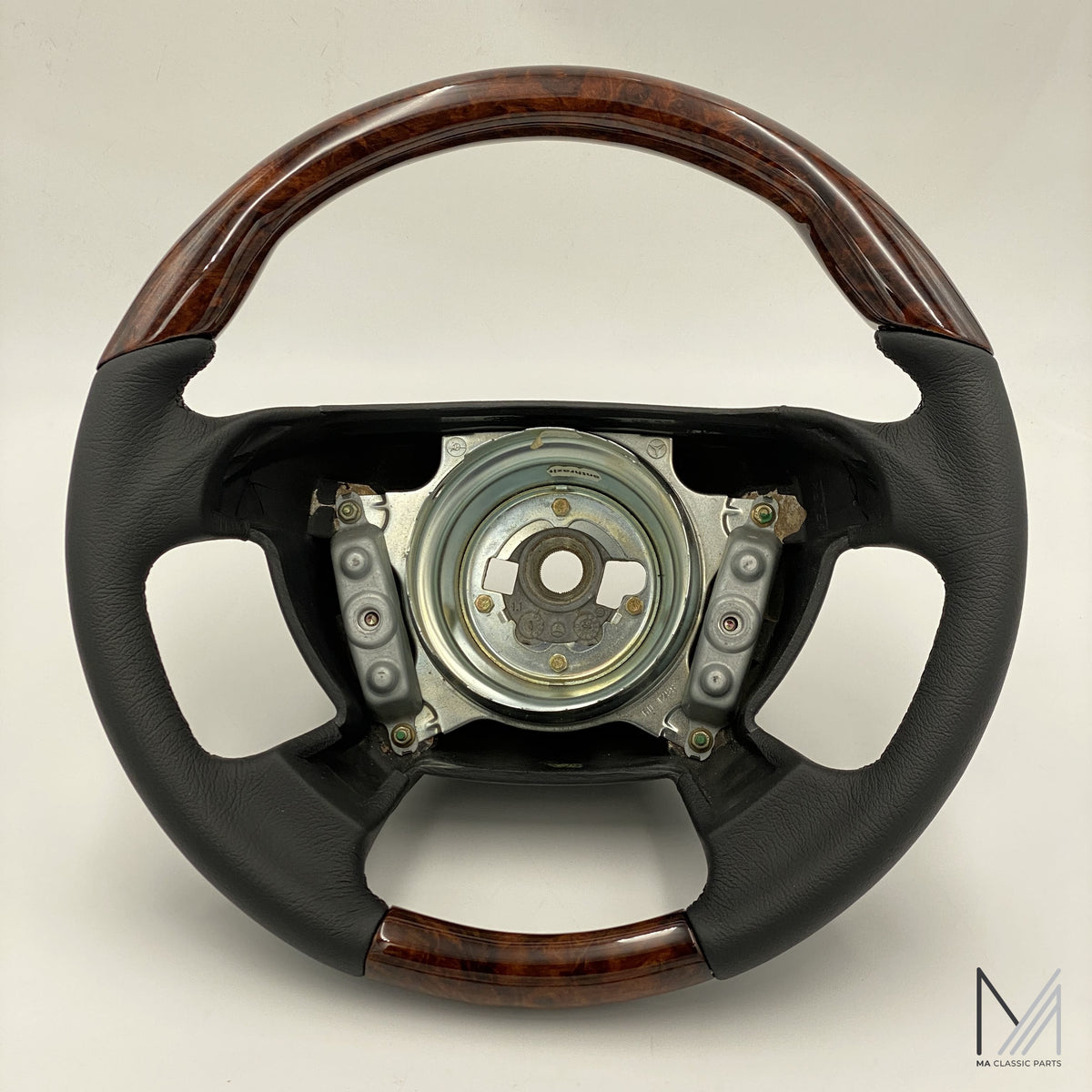 Mercedes Benz Lederlenkrad Wurzelholz ergonomisch R129 R170 W208