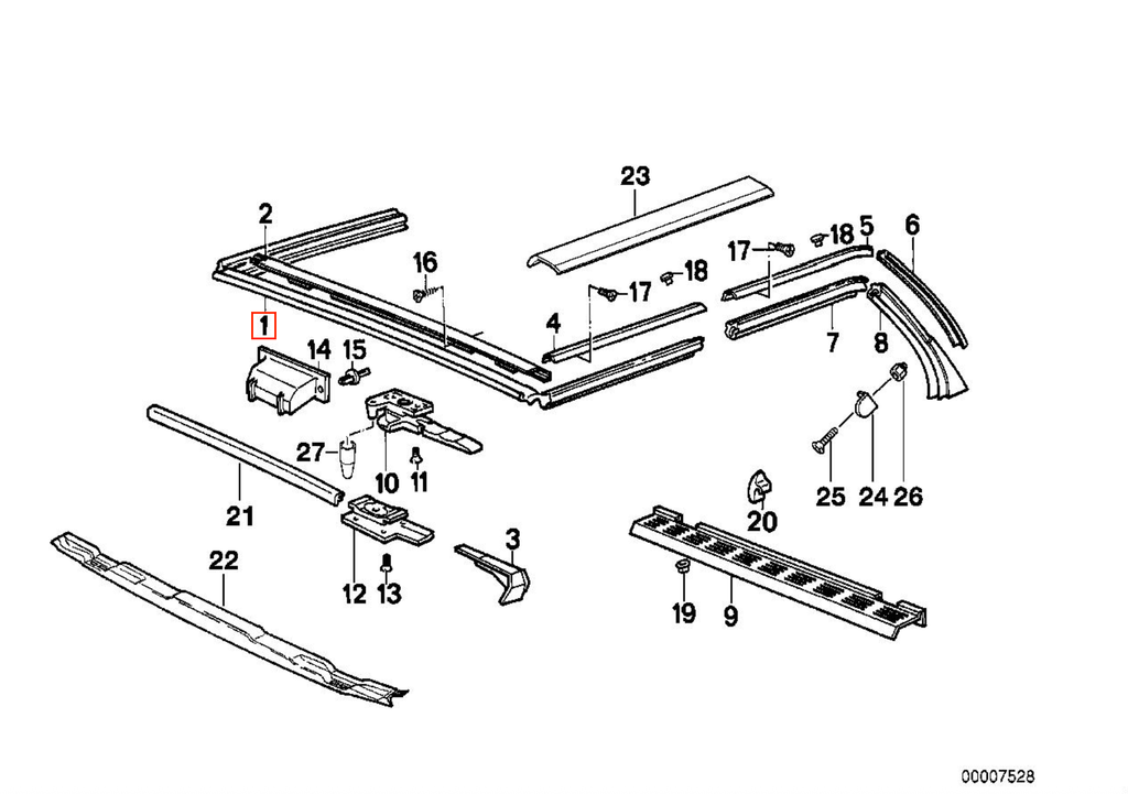 BMW Verdeckdichtung Cabrio E30 NEU – Ansicht 3