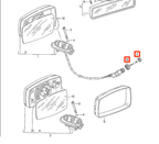 Audi Spiegelverstellung Joystick-Knopf manuell 80 90 B3 B4 100 A6 C4 NEU – Ansicht 5
