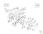 Mercedes-Benz R129 Türfach Abdeckung Vormopf Wurzelholz NEU – A1297270355 – Ansicht 4