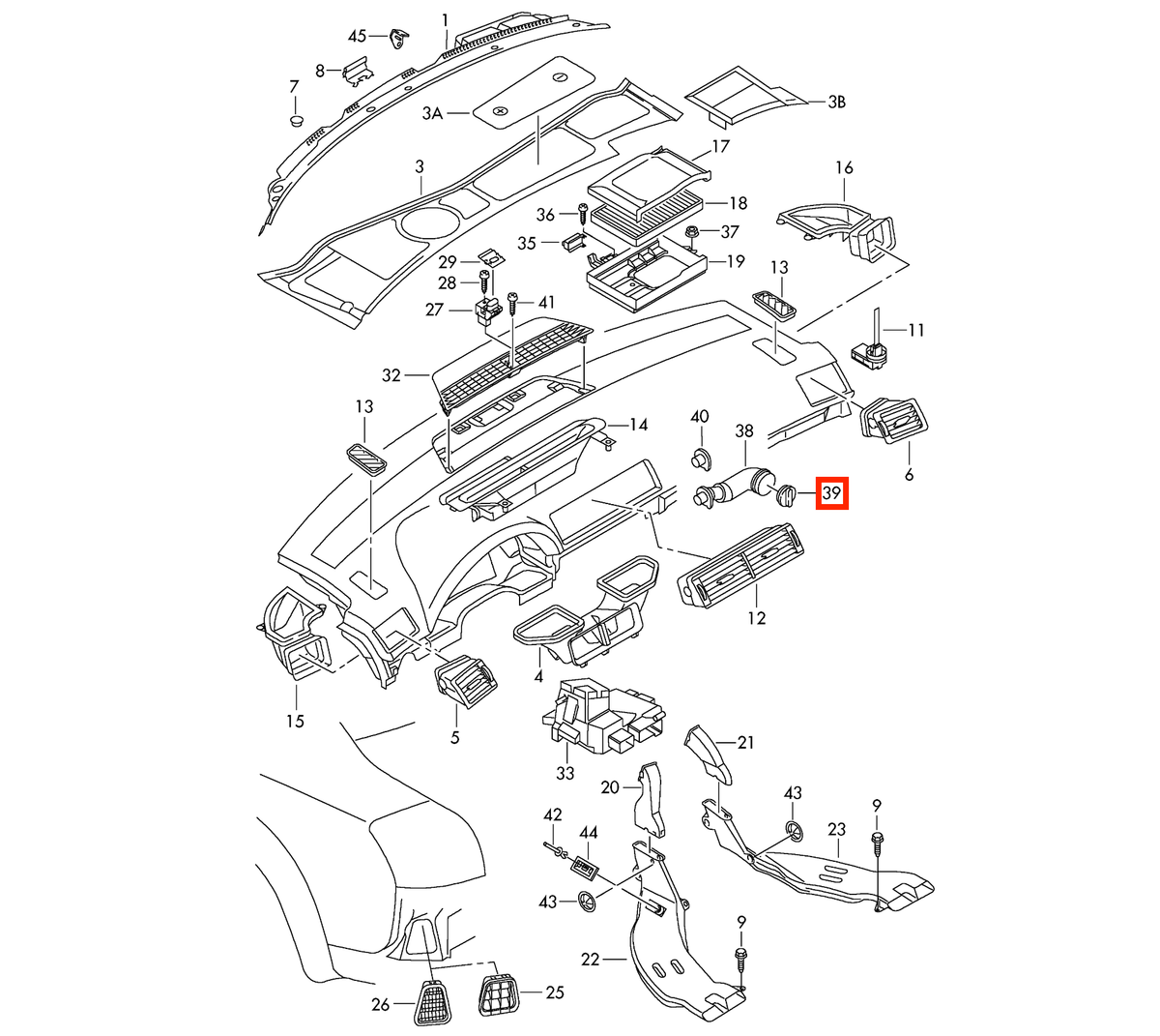 Audi Klimaventil Handschuhfach A4 B6 B7 Seat Exeo NEU – Ansicht 5