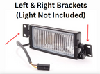 BMW E23 E24 E28 E30 M3 Nebel Leuchte Halterung Set Leuchte Schwarz – Ansicht 3