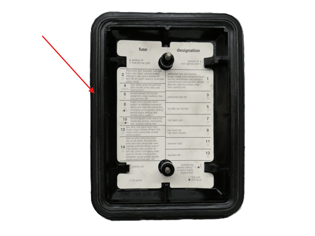 Mercedes-Benz Sicherungskasten-Dichtung W123 NEU – Ansicht 4