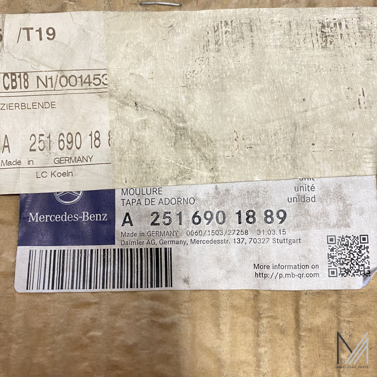 Mercedes-Benz W251 Zierblende NOS – A2516901889 – Ansicht 2