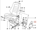 BMW E30 Recaro Sitz Zierleiste – außen Mechanismus oben Teil li. od. re. Schwarz – Ansicht 4