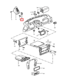 Porsche Schraubenabdeckung Armaturenbrett 911 996 Boxster 986 NEU – Ansicht 4