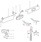 Audi VW Golf Jetta Typ Audi Coat Haken Set von Schwarz 113857637B – Ansicht 4