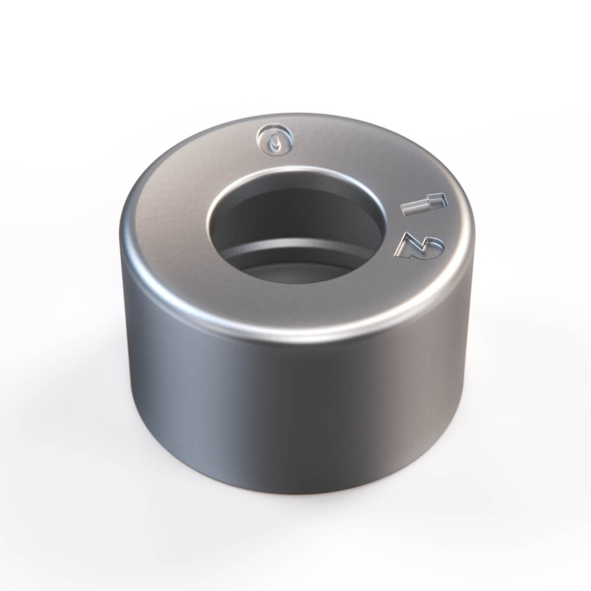 Mercedes-Benz Zündschloss-Abdeckung Chrom W107 W108 W109 W114 W115 W116 W123 – A0004621323 – Ansicht 2