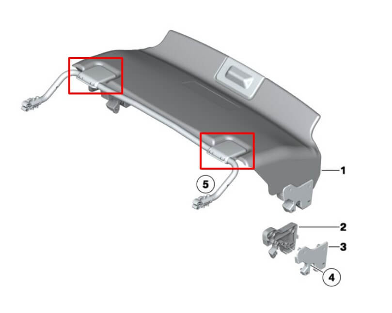 BMW Z4 Reparatursatz Hardtop-Kofferraumabdeckung 2er-Satz E89 NEU – Ansicht 5