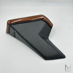 Telefonkonsole Mercedes Benz W124 Zebrano Leder Schwarz NEU – Ansicht 2