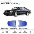 Mercedes-Benz Außenspiegel-Schutzfolie PPF 2er-Satz W126 C126 SEC NEU