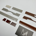 Holzleisten Armaturenbrett Set Zebrano R107 W107 EU & US Modell NEU – Ansicht 3