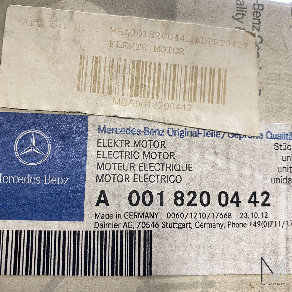 Mercedes-Benz W108 W109 W115 W114 Fensterhebermotor NOS – A0018200442 – Ansicht 2