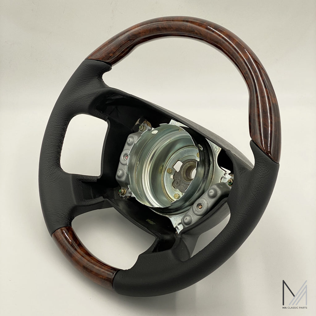 Mercedes Benz Lederlenkrad Wurzelholz ergonomisch R129 R170 W208 – Ansicht 3