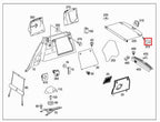 Mercedes-Benz W164 Hinten Hutablage Abdeckung Clip Set von 2 li. u. re. 9051 – A1648120201 – Ansicht 3