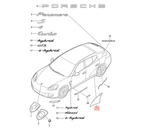 Porsche PPF-Schutzfolie Kotflügel hinten 2er-Satz Panamera 970 NEU – Ansicht 3