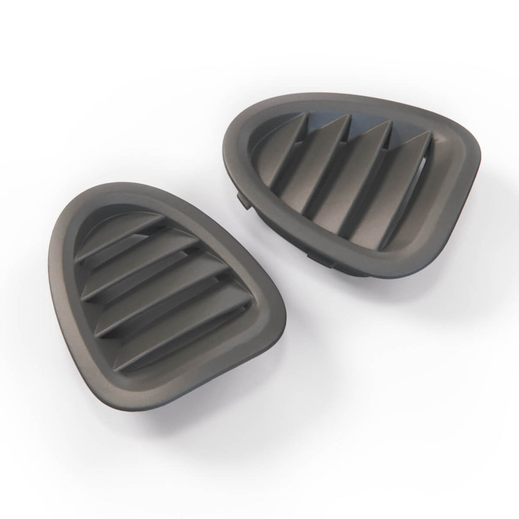 Porsche Defroster-Luftgitter Armaturenbrett 2er-Satz Boxster 986 987 Cayman NEU – Ansicht 2