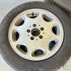 Mercedes-Benz 8-Loch Alufelgen Paar 15 Zoll A1244011202 mit Reifen 195/65 R15 – Ansicht 2