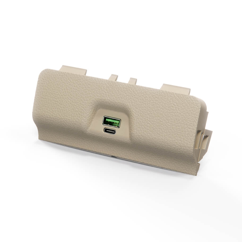 Audi Mittelkonsole hinten Blende mit USB-Ladegerät A4 B6 B7 NEU – Ansicht 6