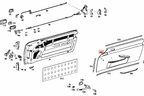 Mercedes-Benz Türverkleidung Trägerplatten 2er-Satz W113 250 SL 280 SL NEU – A1137200570 – Ansicht 2