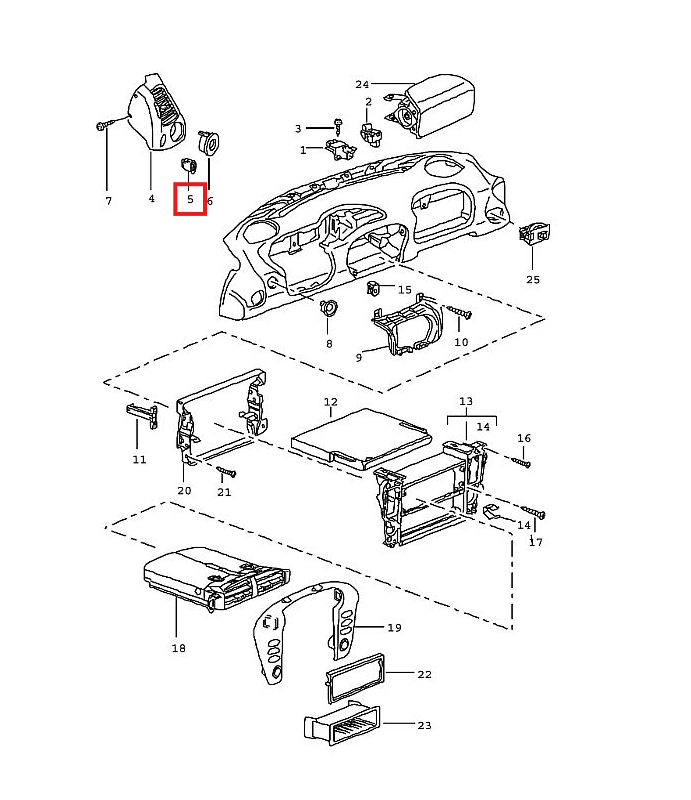Porsche Abdeckkappe Zubehör Armaturenbrett 911 996 Boxster 986 NEU – Ansicht 4