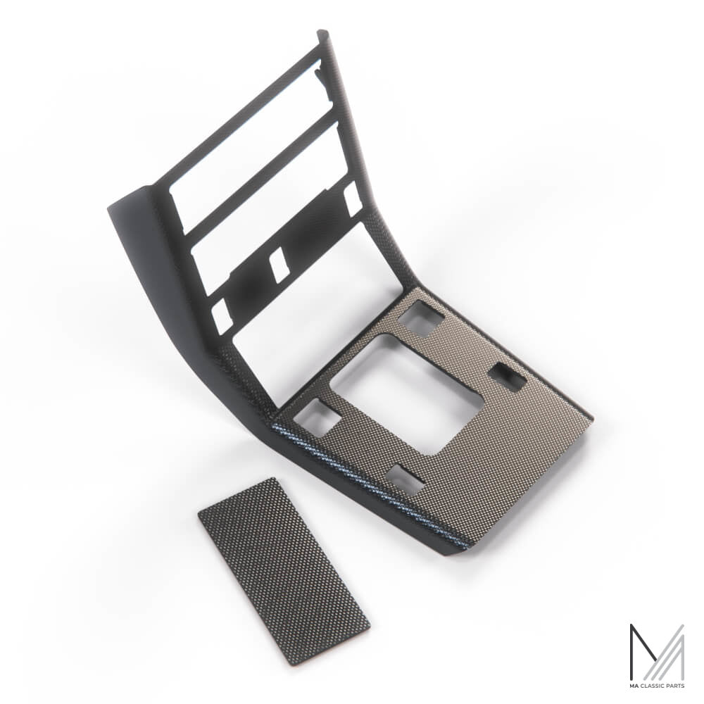 Mercedes-Benz R129 Mittelkonsole inkl. Aschenbecher Carbon NEU – A1296801739 – Ansicht 2