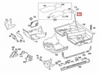 Mercedes-Benz Sicherungskasten-Abdeckung Hinten CL Cremebeige W215 – A2156840018 – Ansicht 5