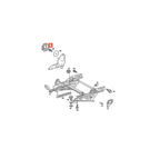 Mercedes-Benz Lehnenverstellrad Sitz R107 W114 W115 W123 NEU – A0009180926 – Ansicht 4