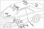Mercedes-Benz W124 A124 Kofferraum Leuchte Rahmen – A1246930006 – Ansicht 2