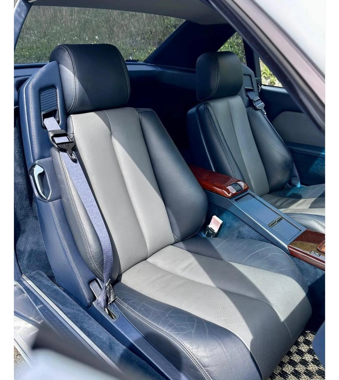 Mercedes-Benz Sitzbezüge Kunstleder zweifarbig 2er-Satz R129 SL NEU