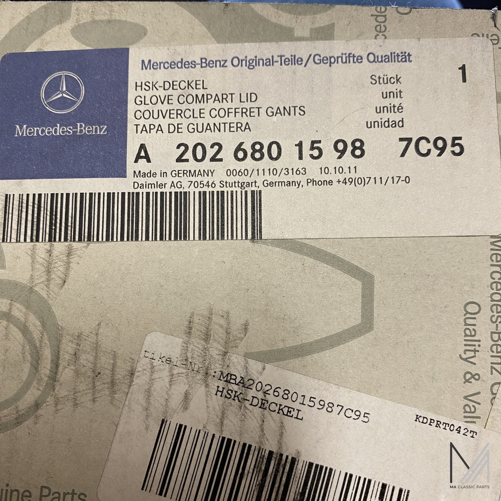 Mercedes-Benz W202 Abdeckung Handschuhfach NOS – A2026801598 – Ansicht 3