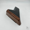 Telefonkonsole Mercedes Benz W124 Zebrano Leder Schwarz NEU