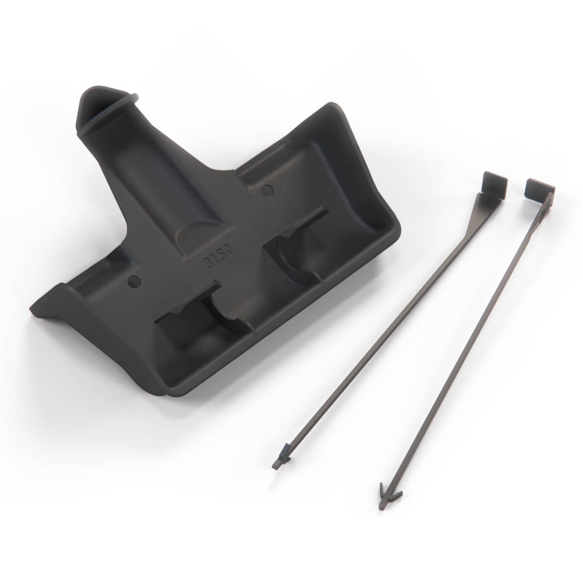 Mercedes-Benz Anhängerkupplungs-Abdeckung Halterung Schwarz W140 W202 – A1403150183 – Ansicht 3