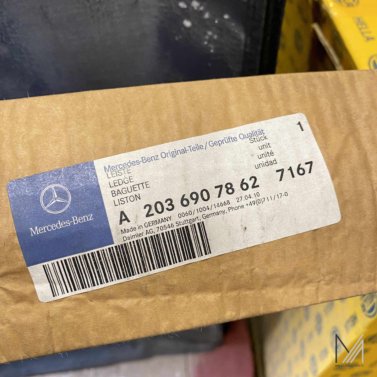 Mercedes-Benz W203 Leiste Wasserabweiser NOS – A2036907862 – Ansicht 2