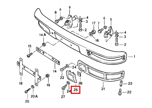 Porsche Abschleppösen-Abdeckung Stoßstange Gummi 944 NEU – Ansicht 4