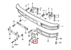 Porsche Abschleppösen-Abdeckung Stoßstange Gummi 944 NEU – Ansicht 4
