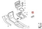 BMW Z3 Warnblinkschalter-Rahmen E36 NEU – Ansicht 4