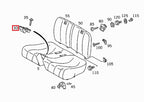 Mercedes-Benz R129 Hinten Sitz Polster Rückenlehne Befestigung Griff – A1299200214 – Ansicht 4
